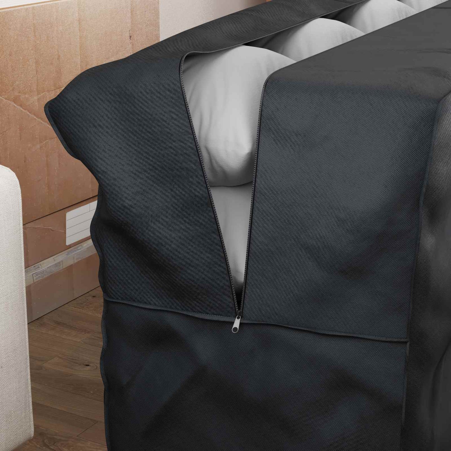 Lauko saugojimo krepšys Juoda 175 x 55 x 75 cm 420D audinys