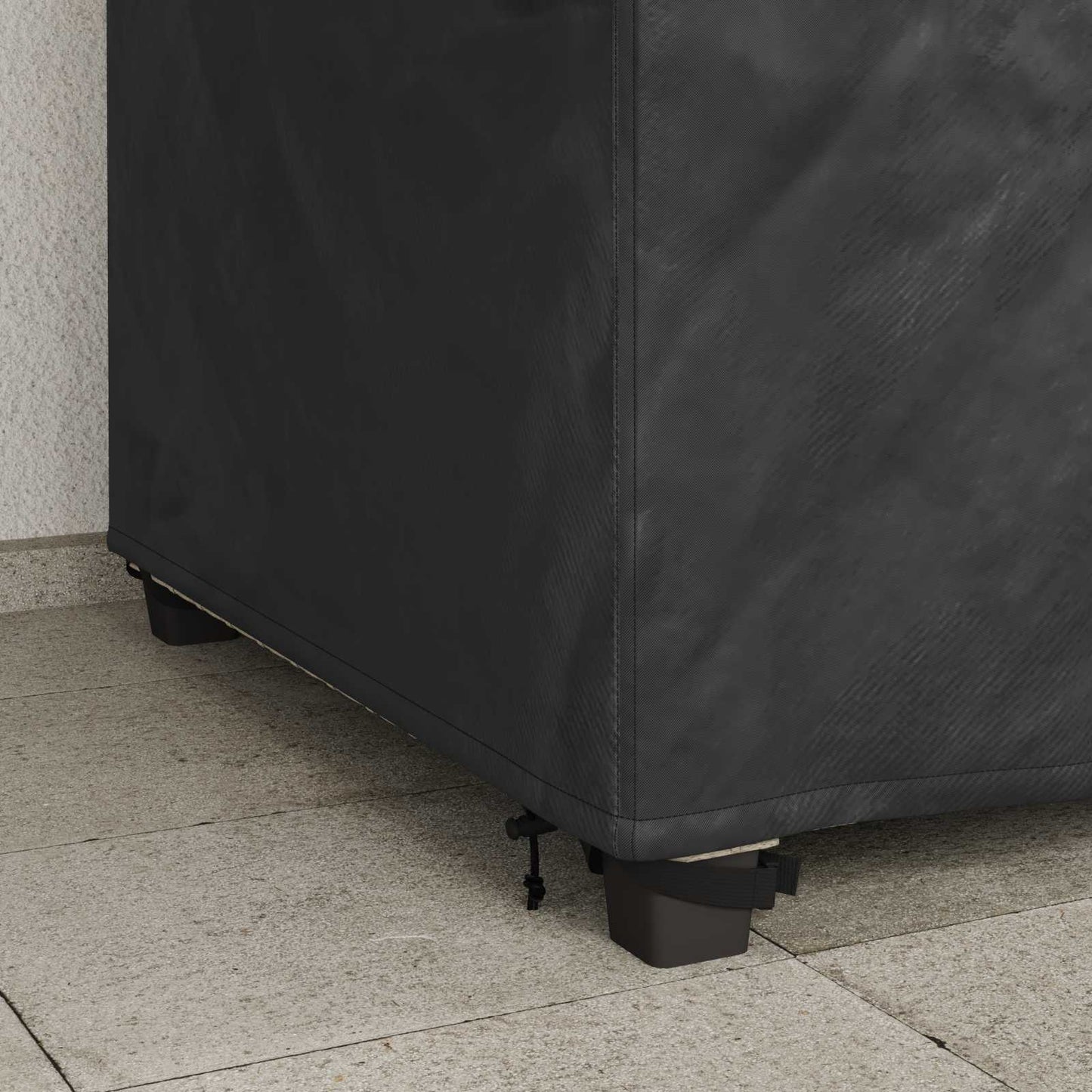 Sodo kėdės dangtis Juoda 90 x 90 x 50 / 75 cm 600D audinys