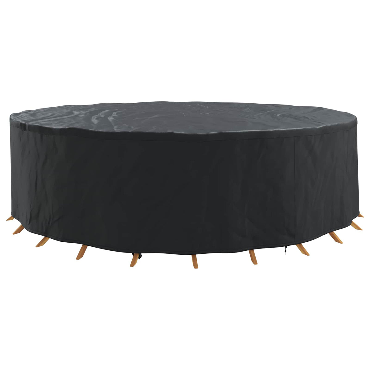 Lauko baldų uždangalas Juoda 320 x 320 x 71 cm 420D audinys