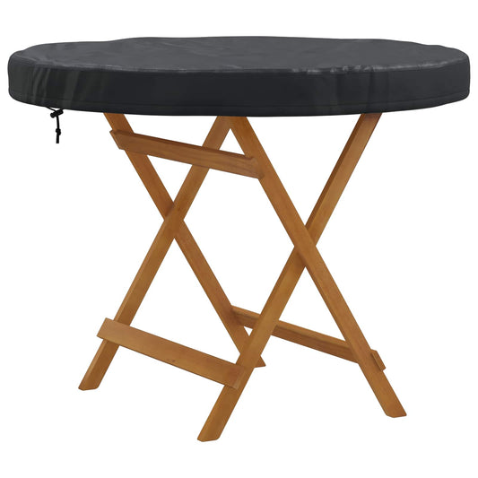 Lauko Stalo Uždangalas Juoda 92 x 92 x 10 cm 210D audinys