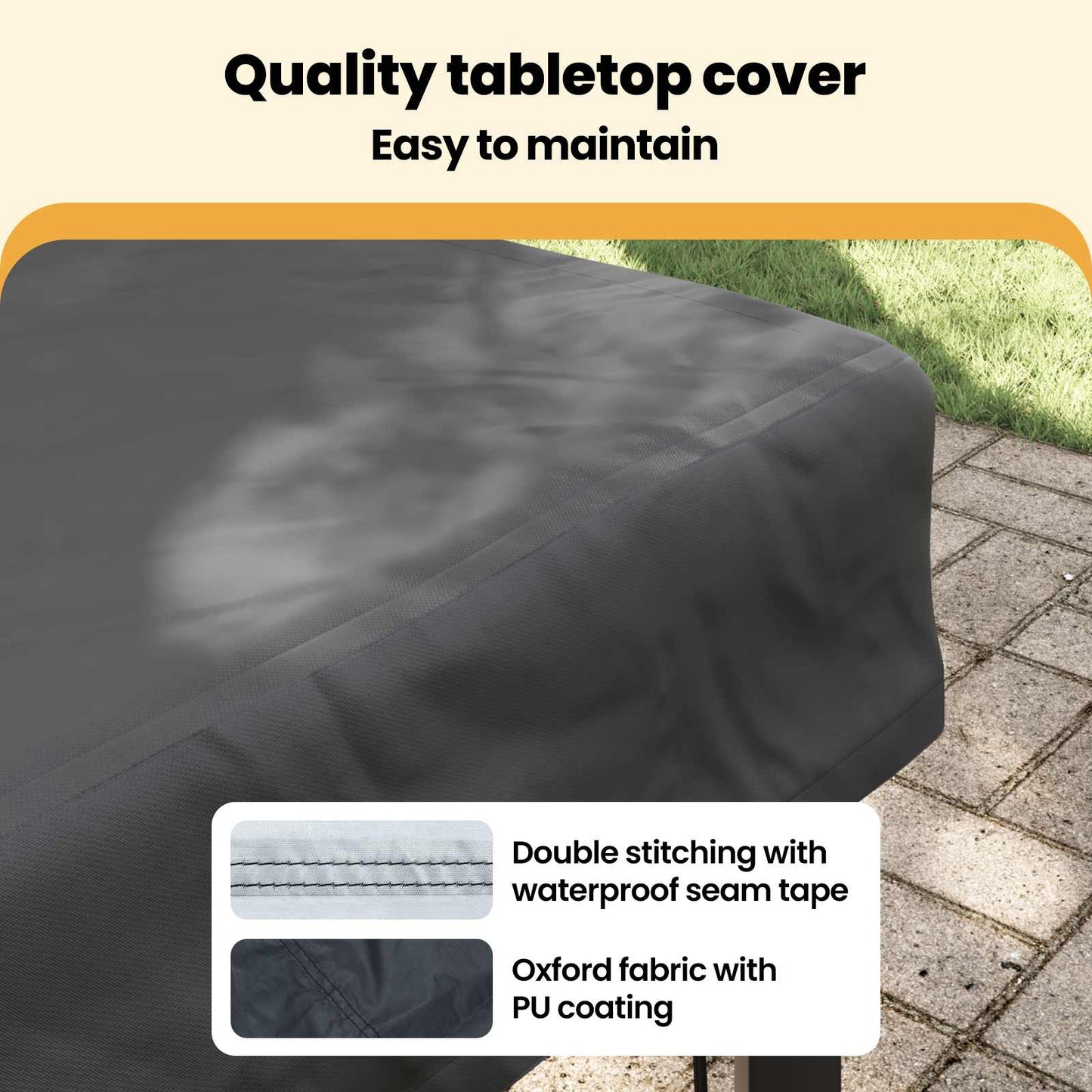 Lauko baldų uždangalas 82 x 82 x 15 cm 210D Oxford audinys