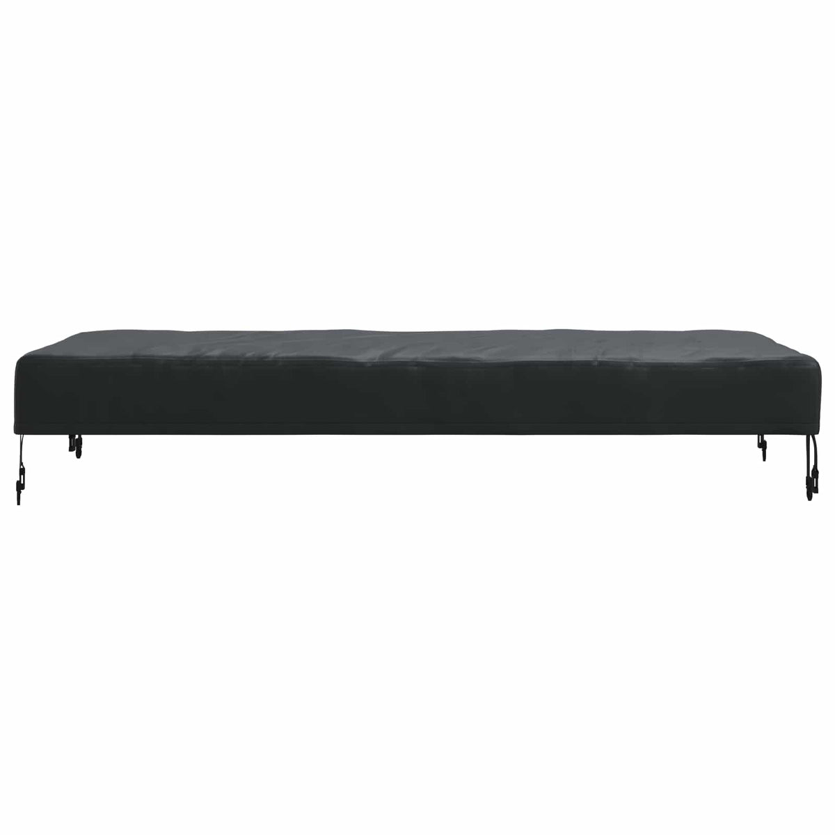 Stalo uždengimas 142 x 82 x 15 cm audinys Stačiakampio Juoda