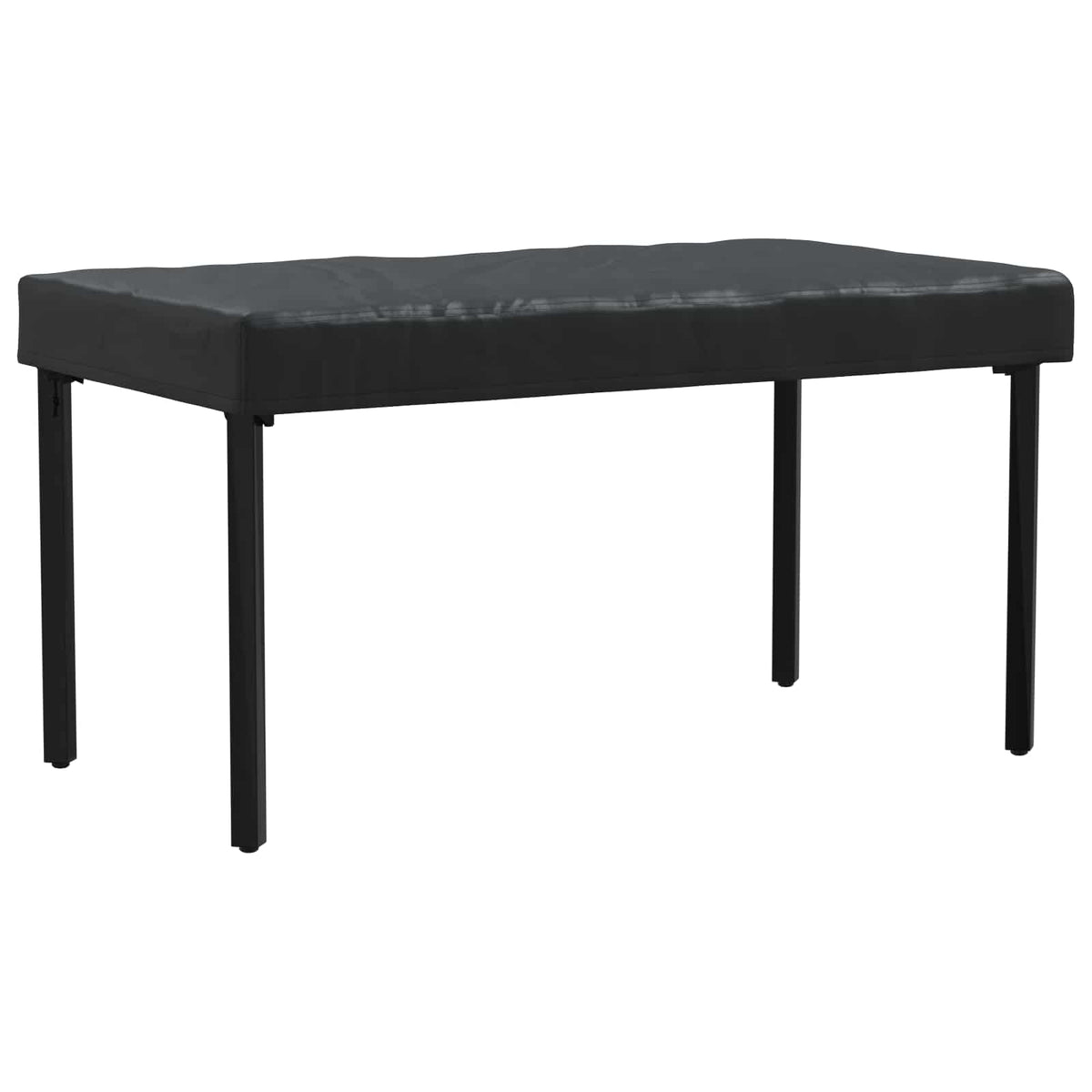 Stalo uždengimas 142 x 82 x 15 cm audinys Stačiakampio Juoda
