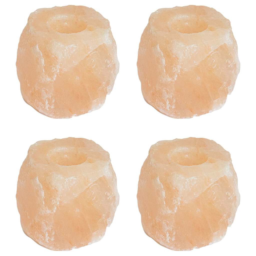 Druskos akmens levandų laikikliai 4 vnt 2,8 kg Rožinė