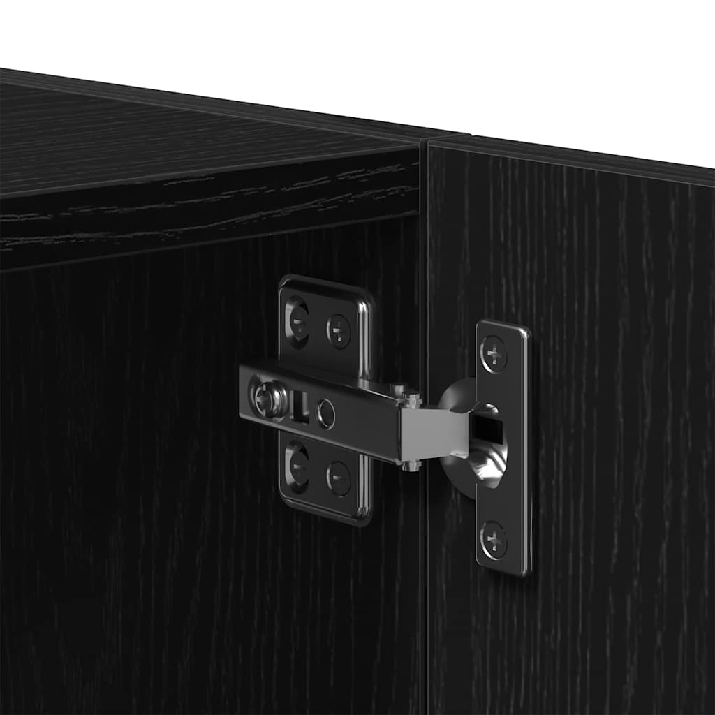 Sieninė spintelė, juodas ąžuolas, 80x39x40cm, apdirbta mediena