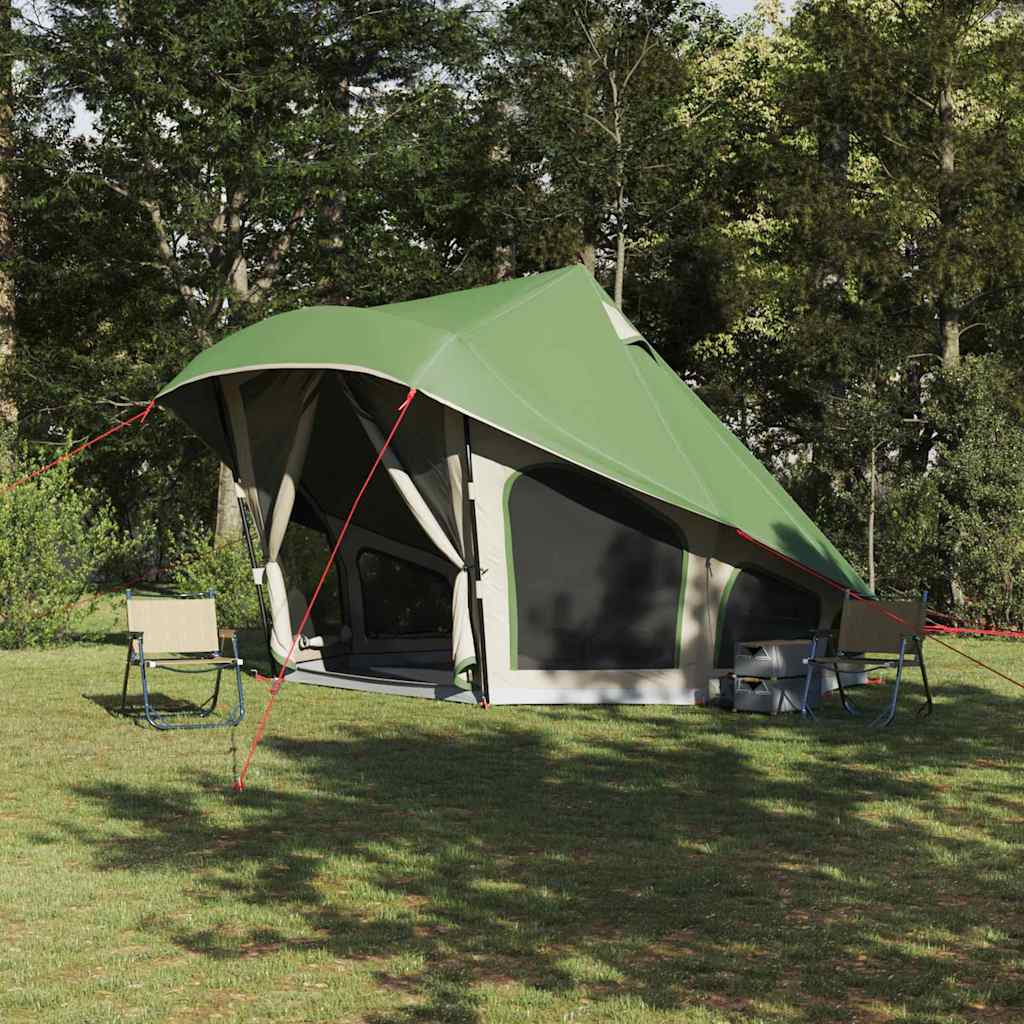 Šeimos Palapinė Tipi Žalia 10-Žmonių Vandeni Atspari