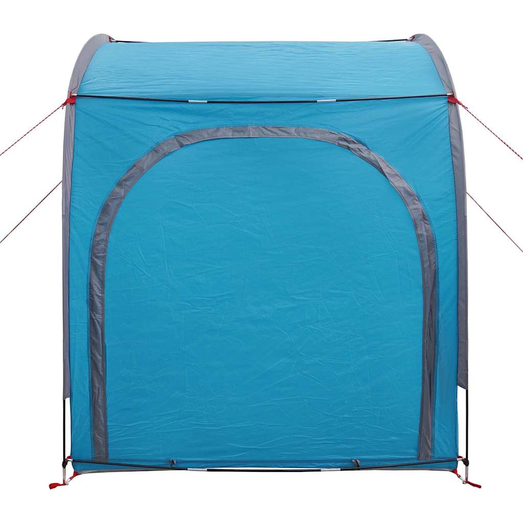 Dviračių saugojimo palapinė su stogu su saugykla su oro ventiliacija Mėlyna