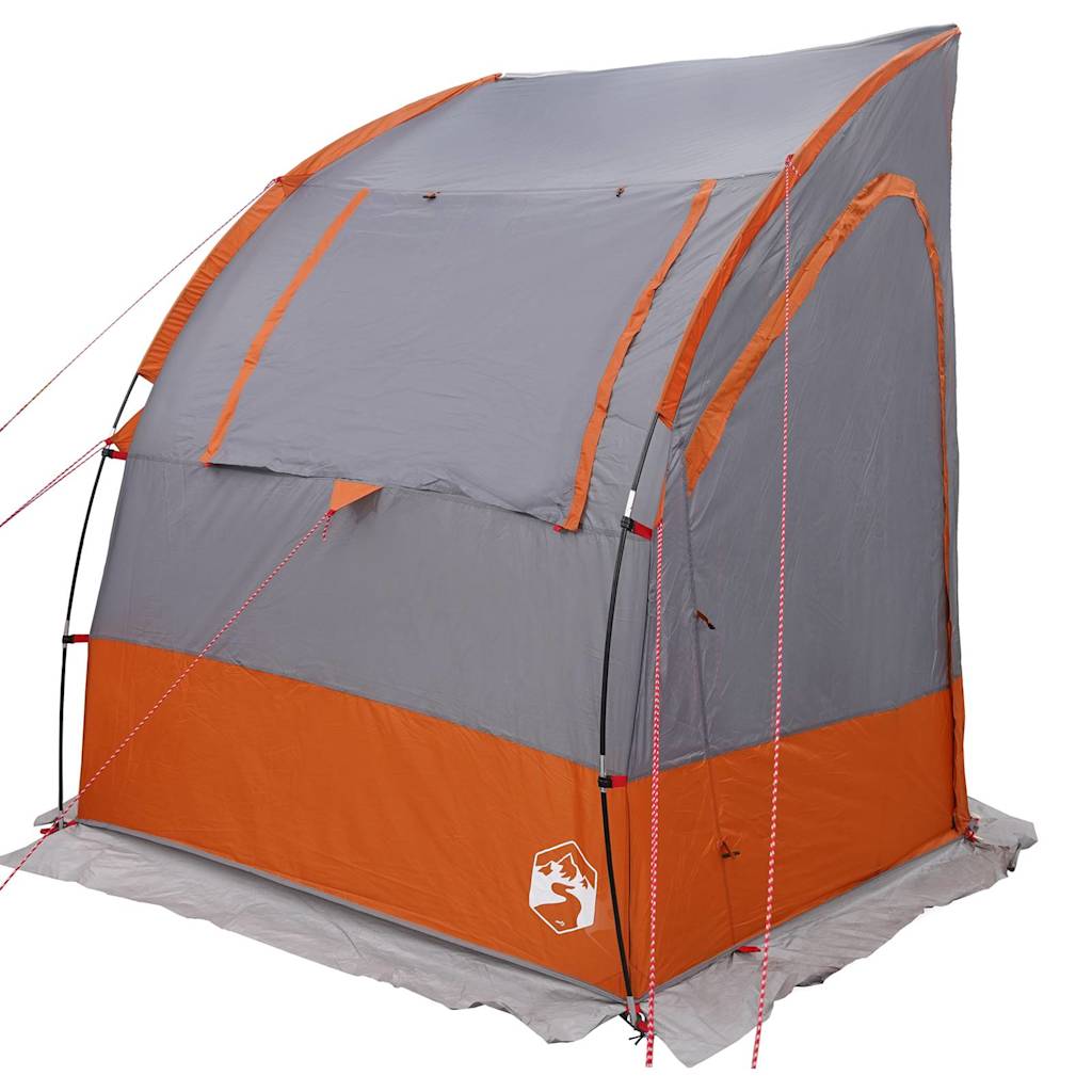 Bagažinės palapinė Pilka ir oranžinė 194 x 180 x 210 cm tafta