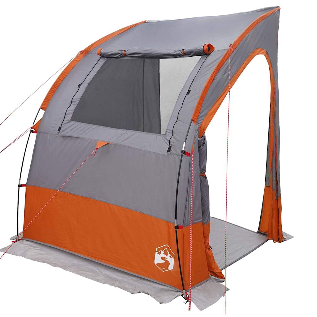 Bagažinės palapinė Pilka ir oranžinė 194 x 180 x 210 cm tafta