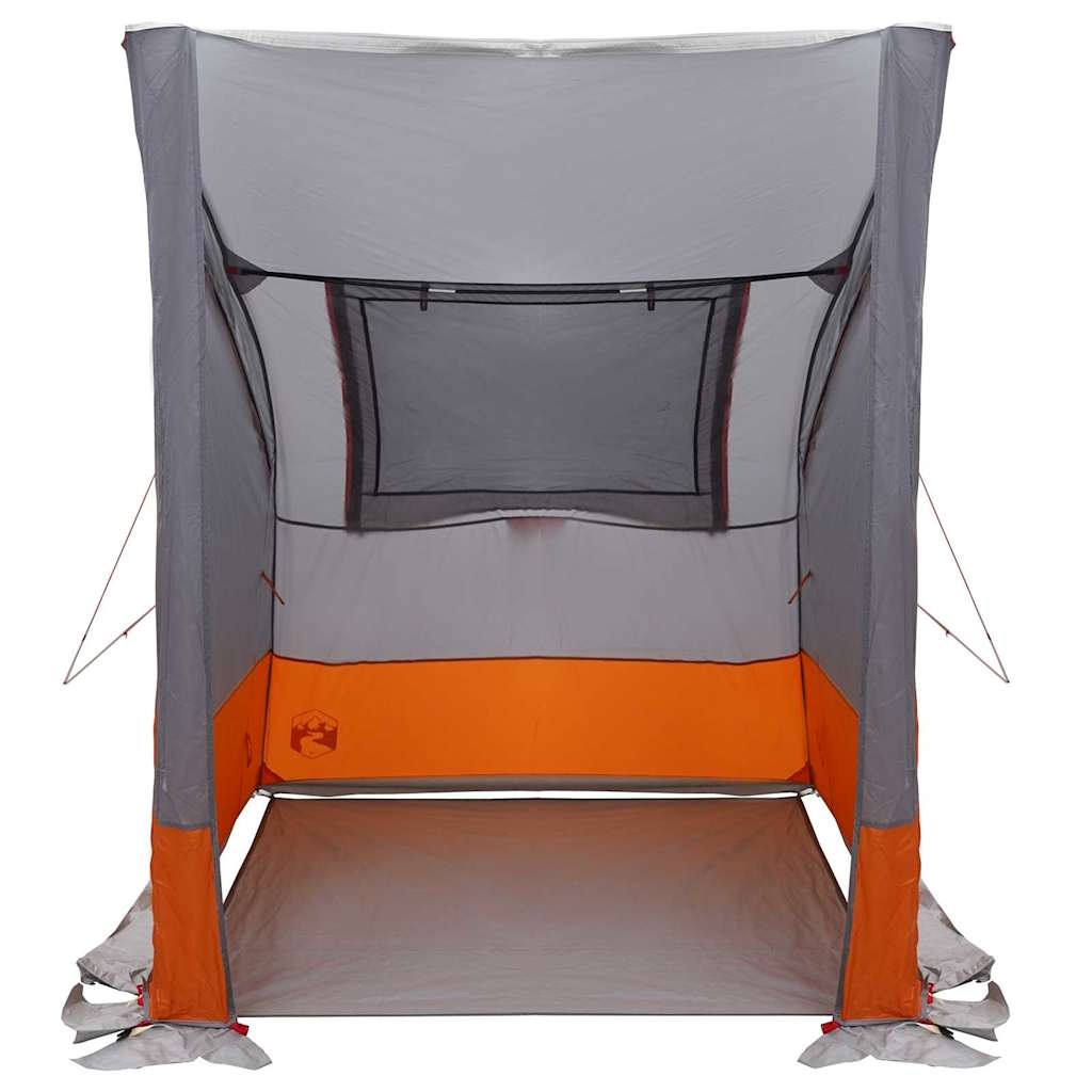 Bagažinės palapinė Pilka ir oranžinė 194 x 180 x 210 cm tafta