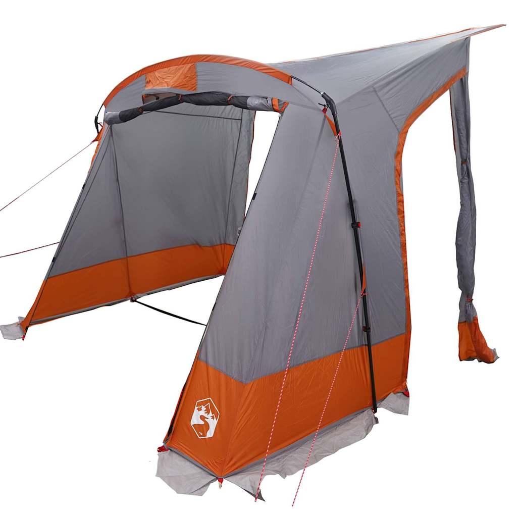Bagažinės palapinė Pilka ir oranžinė 285 x 255 x 245 cm tafta