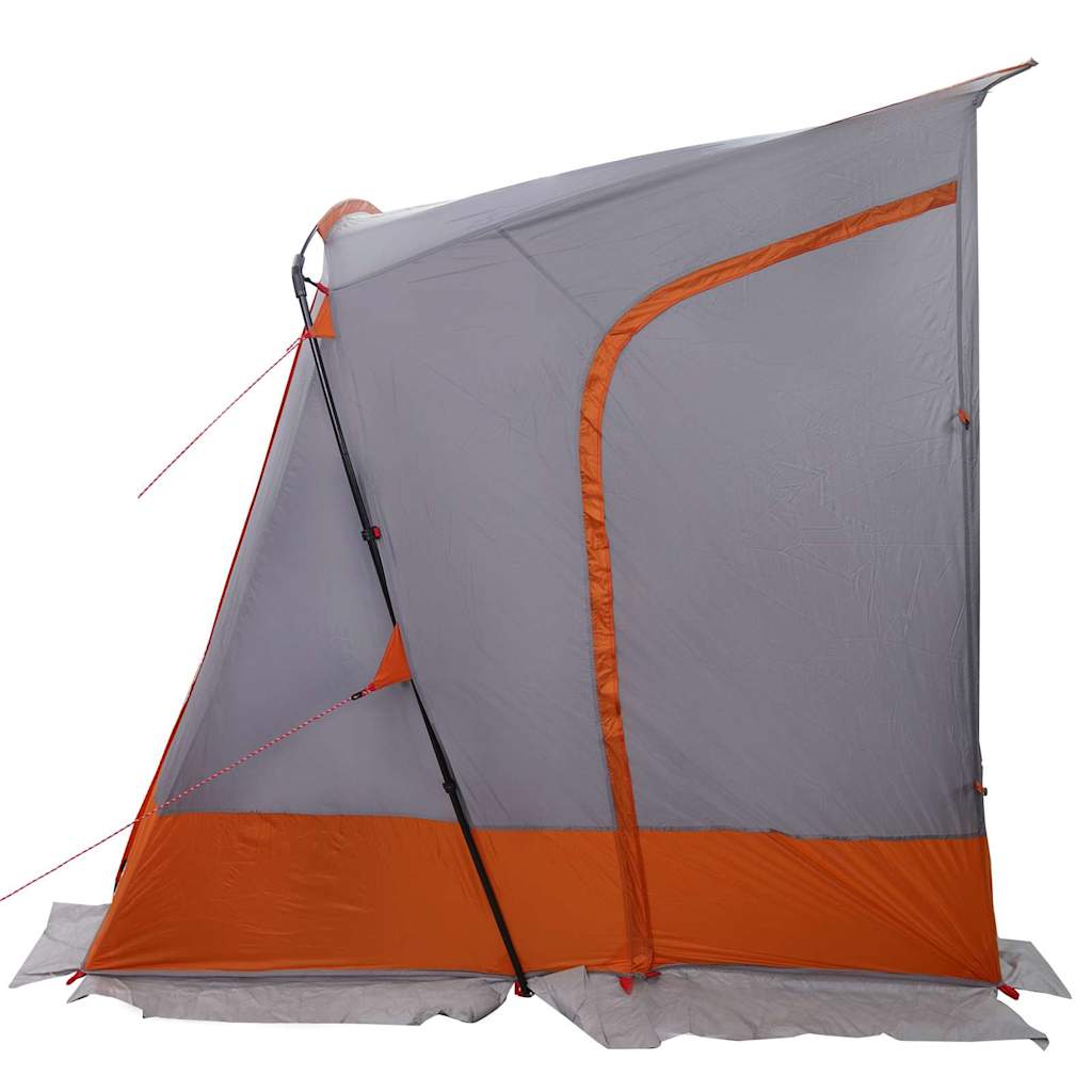 Bagažinės palapinė Pilka ir oranžinė 285 x 255 x 245 cm tafta