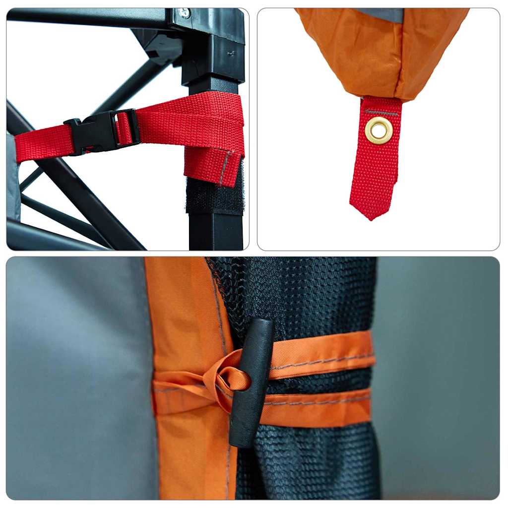 Vidinė palapinė Pilka ir oranžinė 280 x 220 x 176 cm tafta