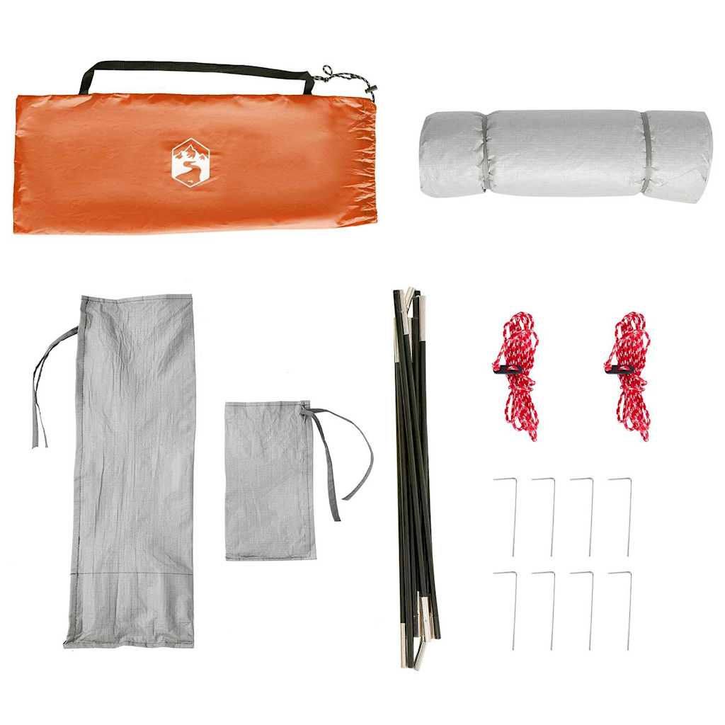 Vidinė palapinė Pilka ir oranžinė 280 x 220 x 176 cm tafta