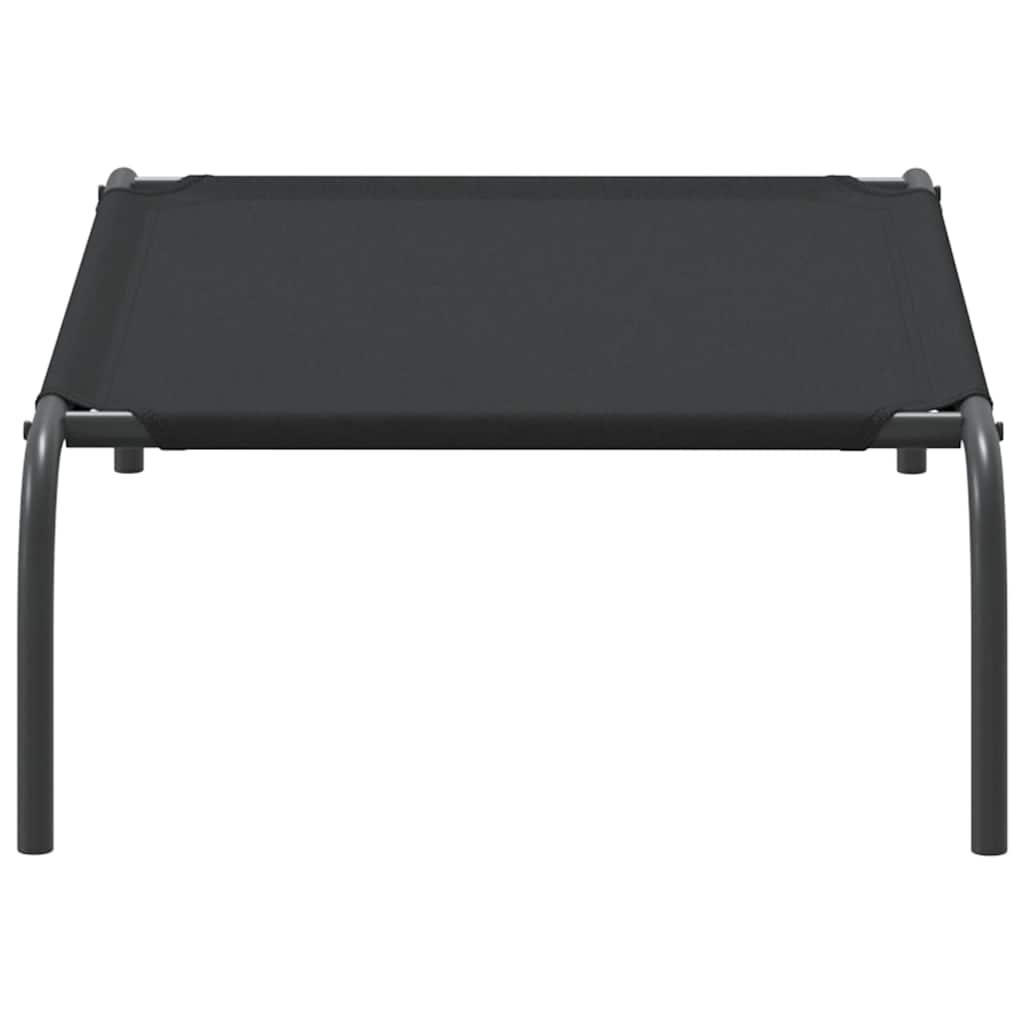 paaukštinta šunų lova juoda 90x50x20 cm Oksfordo audinys