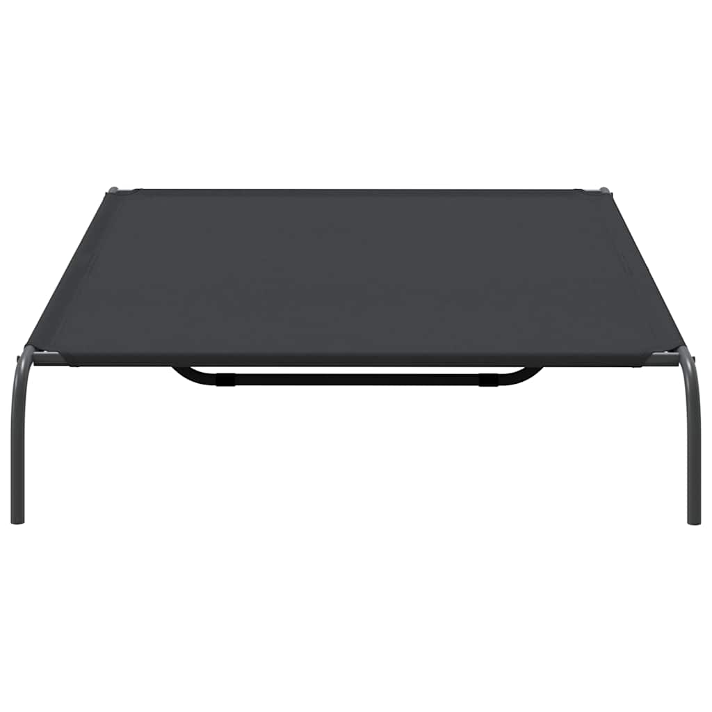 paaukštinta šunų lova juoda 150x90x20 cm Oksfordo audinys