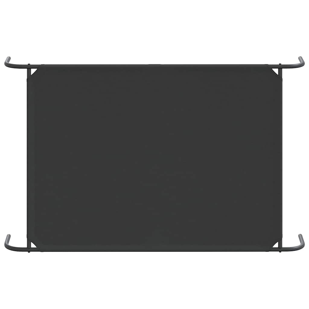 paaukštinta šunų lova juoda 150x90x20 cm Oksfordo audinys