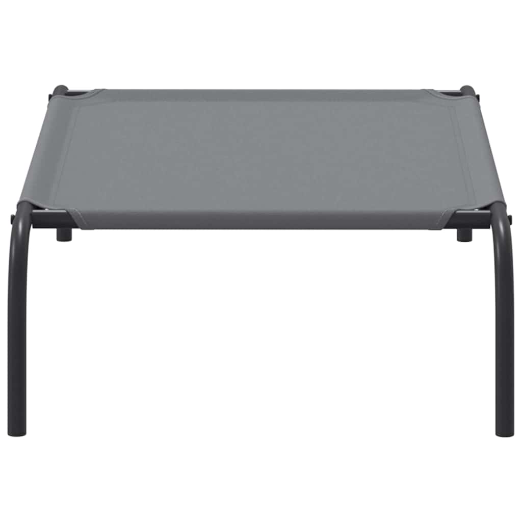 paaukštinta šunų lova, pilka 90x50x20 cm Oksfordo audinys