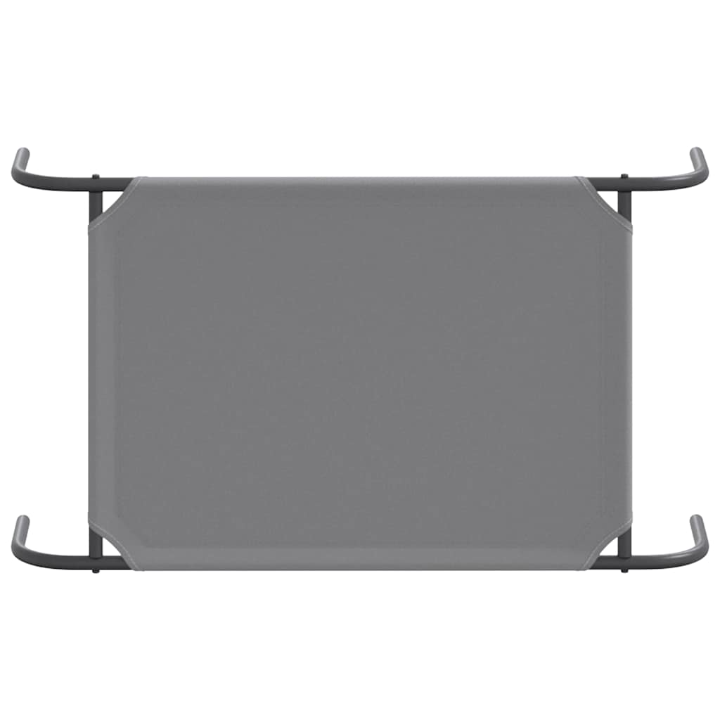 paaukštinta šunų lova, pilka 90x50x20 cm Oksfordo audinys