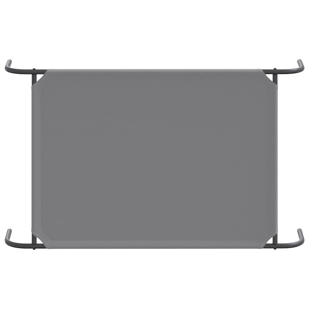 paaukštinta šunų lova, pilka 110x65x20 cm, Oksfordo audinys