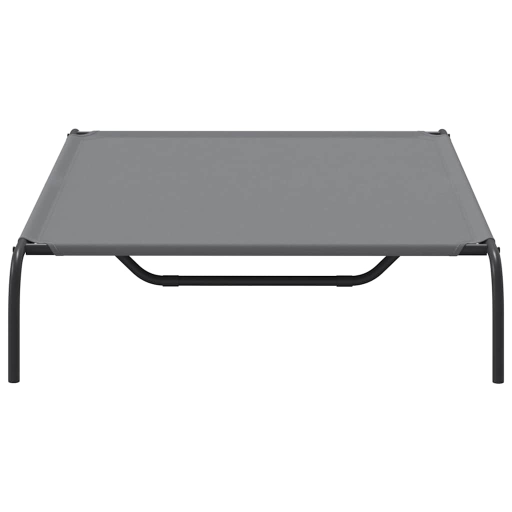 paaukštinta šunų lova, pilka 130x80x20 cm, Oksfordo audinys