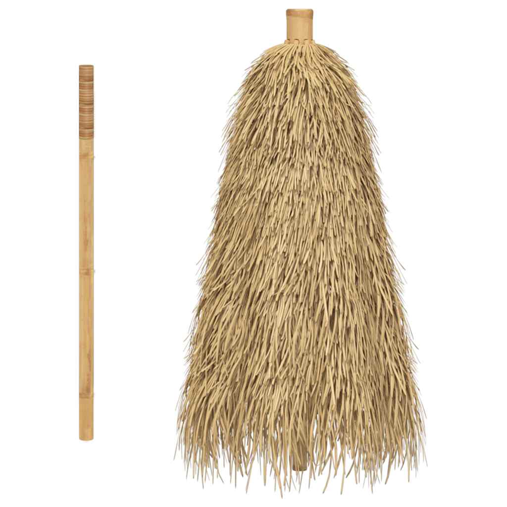 Tiki skėtis su banano lapo stogeliu, 150 cm, bambukas