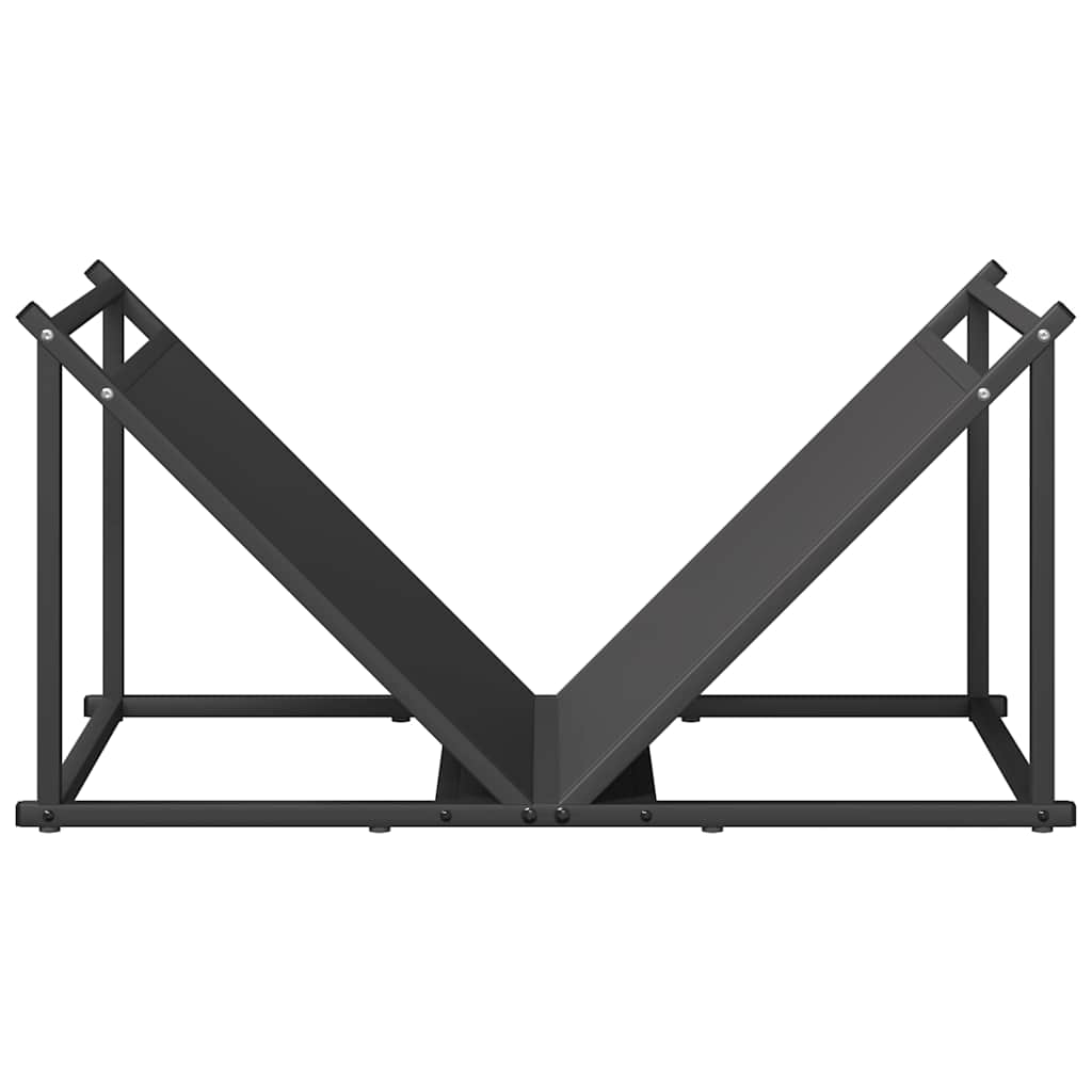 Stovas malkoms, juodos, 70x43x34,5 cm, šaltai valcuotas plienas