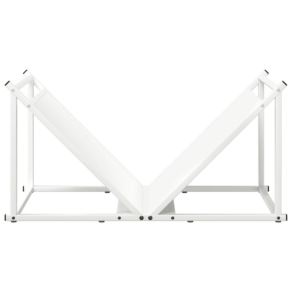 Stovas malkoms, balta, 70x43x34,5 cm, šaltai valcuotas plienas