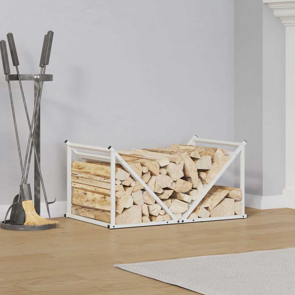 Stovas malkoms, balta, 70x43x34,5 cm, šaltai valcuotas plienas