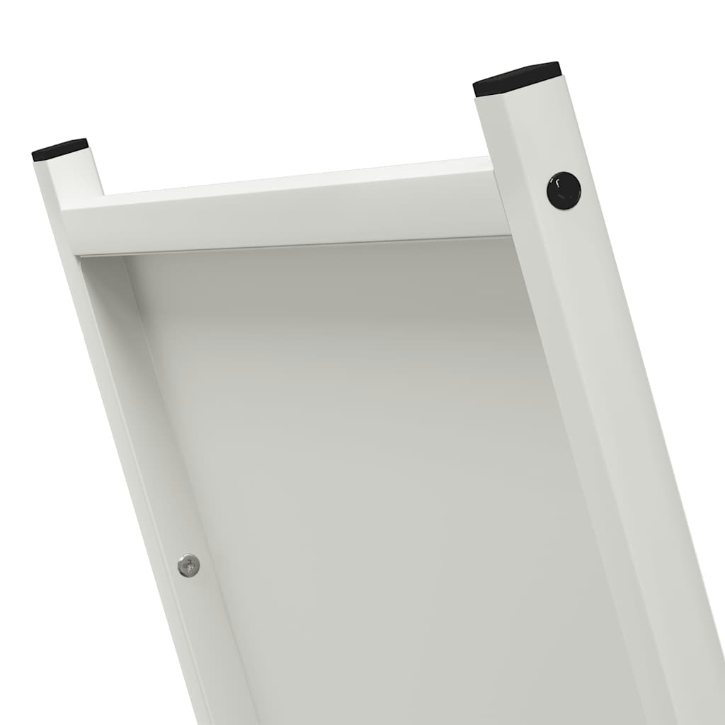 Stovas malkoms, balta, 69,5x35x81 cm, šaltai valcuotas plienas