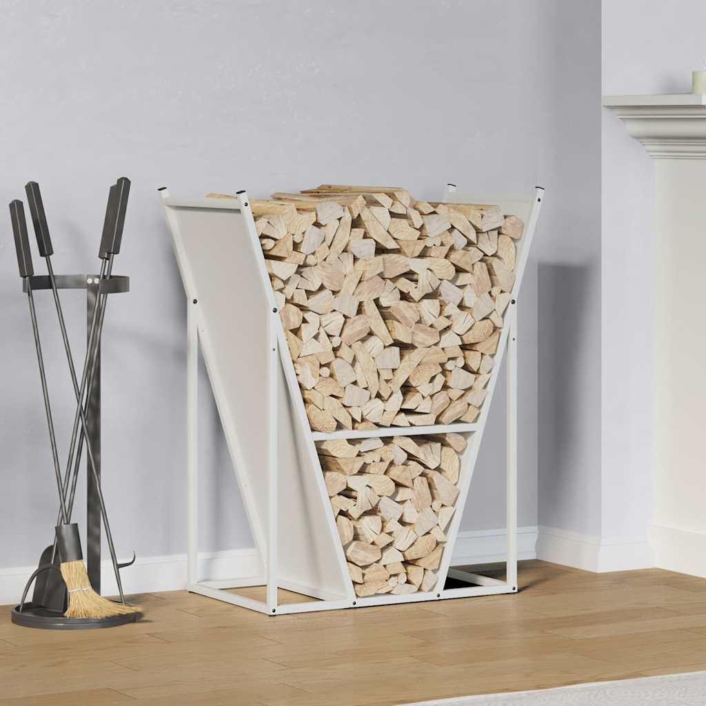 Stovas malkoms, balta, 69,5x35x81 cm, šaltai valcuotas plienas