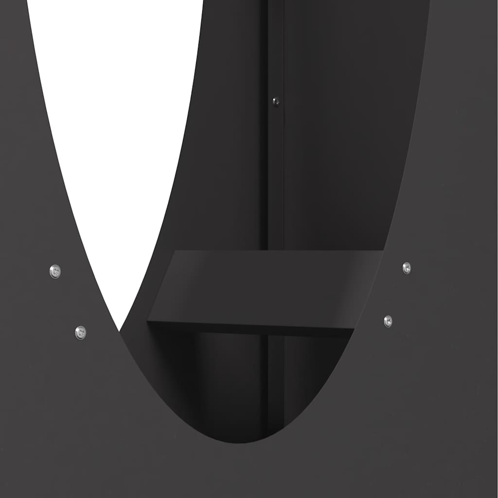 Stovas malkoms, juodos, 50x23x100 cm, šaltai valcuotas plienas