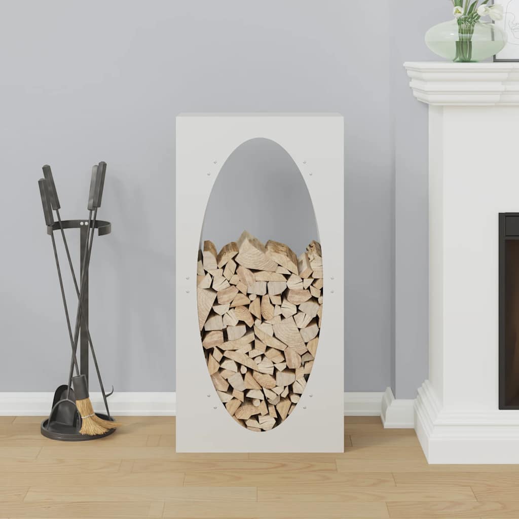 Stovas malkoms, balta, 50x23x100 cm, šaltai valcuotas plienas