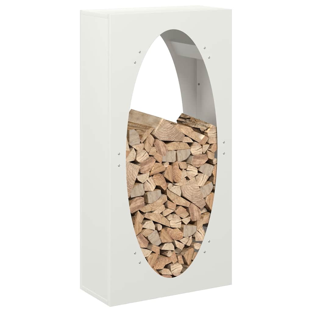 Stovas malkoms, balta, 50x23x100 cm, šaltai valcuotas plienas