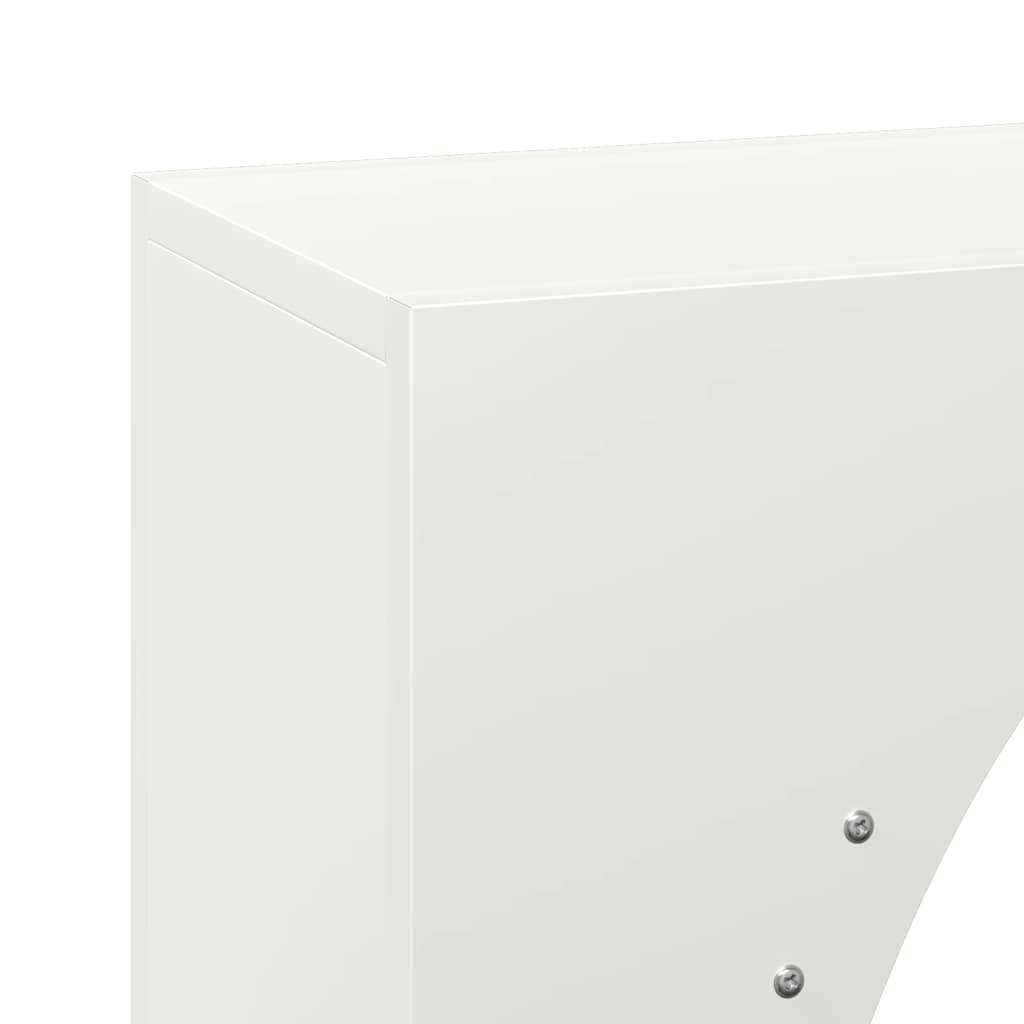 Stovas malkoms, balta, 50x23x100 cm, šaltai valcuotas plienas