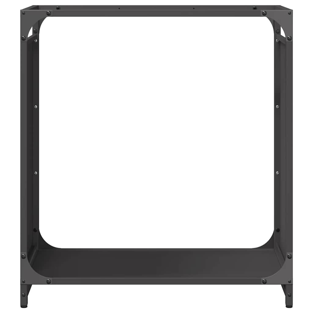 Stovas malkoms, juodos, 60x28x65 cm, šaltai valcuotas plienas
