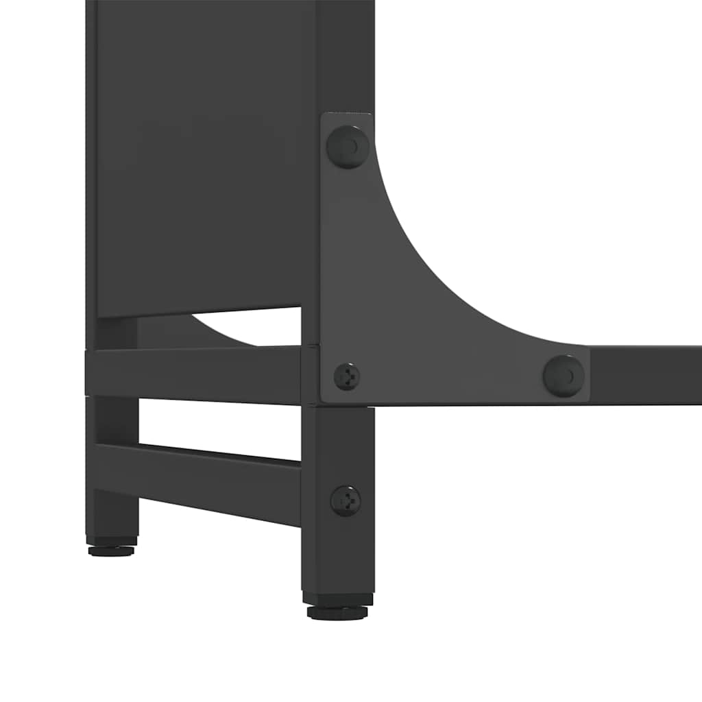Stovas malkoms, juodos, 60x28x65 cm, šaltai valcuotas plienas