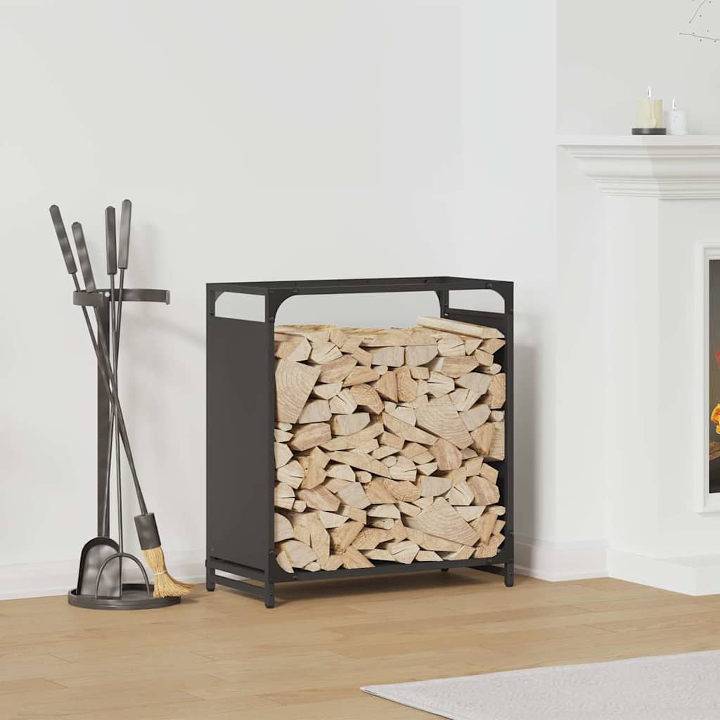 Stovas malkoms, juodos, 60x28x65 cm, šaltai valcuotas plienas