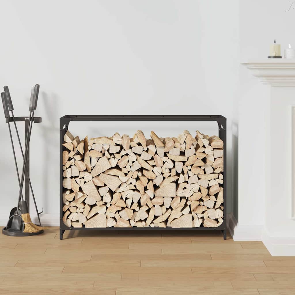 Stovas malkoms, juodos, 90x28x65 cm, šaltai valcuotas plienas