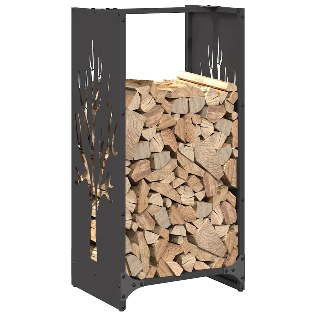 Stovas malkoms, juodos, 40x30x80 cm, šaltai valcuotas plienas