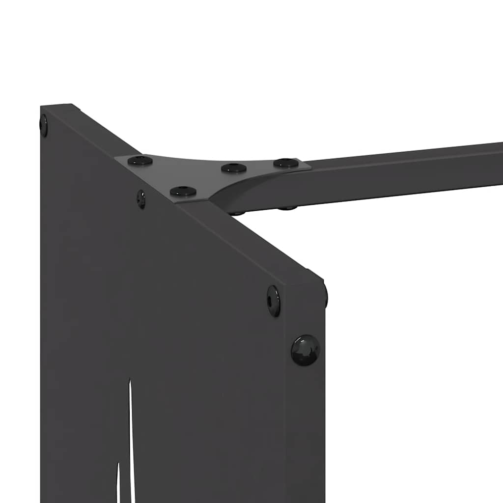 Stovas malkoms, juodos, 40x30x80 cm, šaltai valcuotas plienas