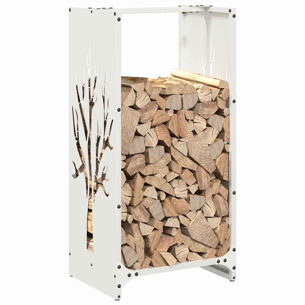 Stovas malkoms, balta, 40x30x80 cm, šaltai valcuotas plienas