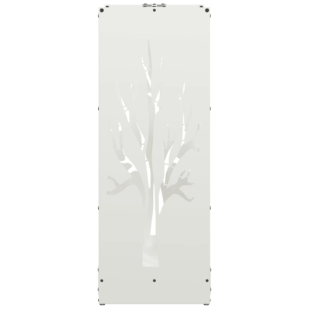 Stovas malkoms, balta, 40x30x80 cm, šaltai valcuotas plienas