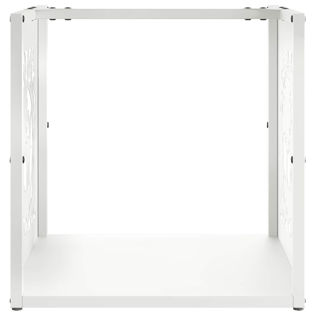 Stovas malkoms, balta, 40x40x40 cm, šaltai valcuotas plienas