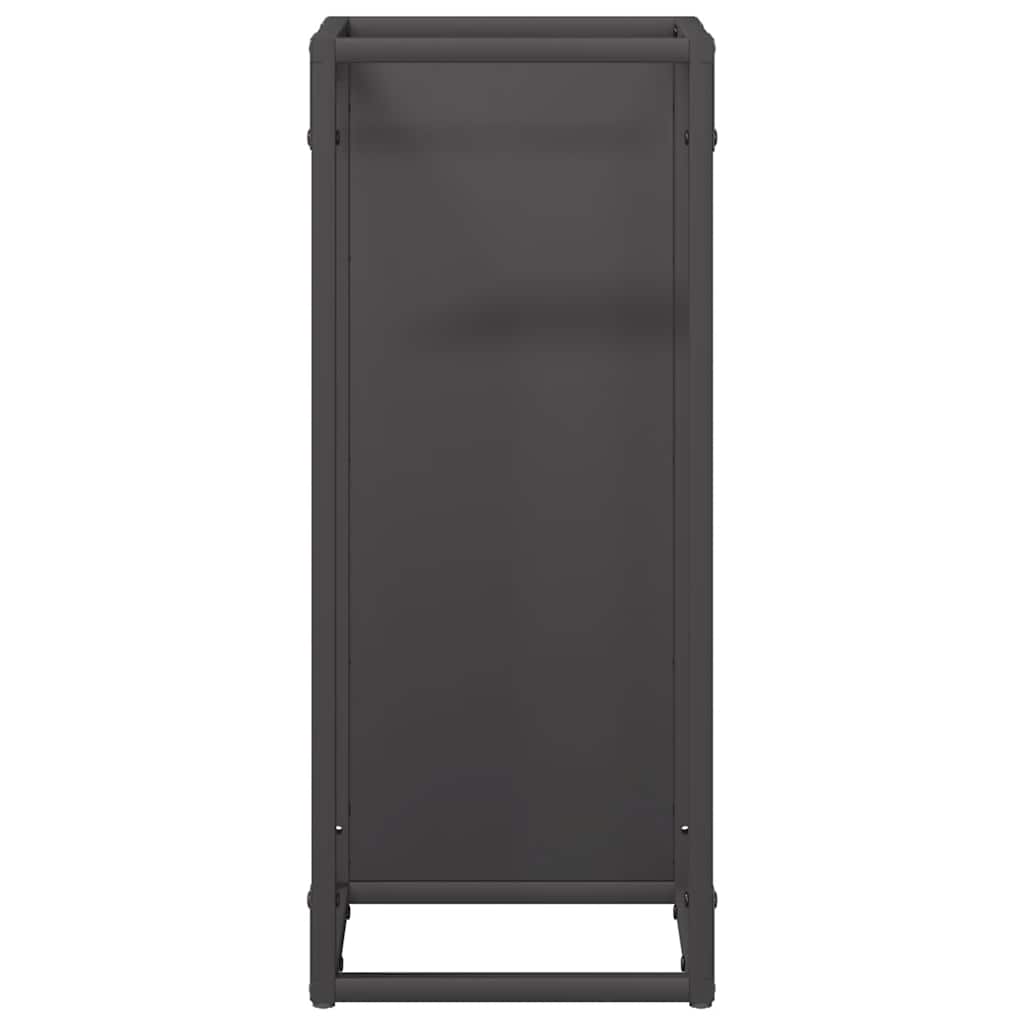 Malkų lentyna Juoda 25x25x60 cm Šaltai valcuotas plienas