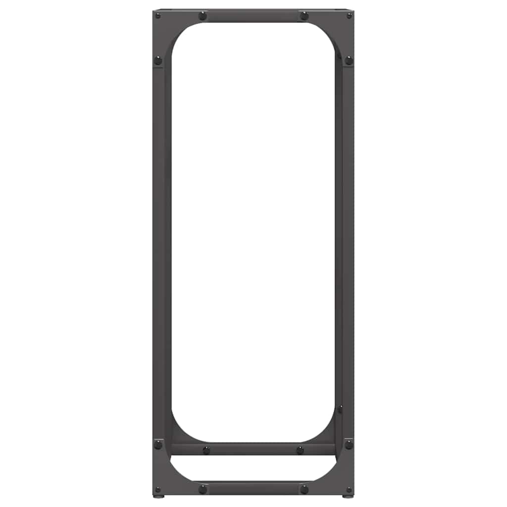 Malkų lentyna Juoda 25x25x60 cm Šaltai valcuotas plienas