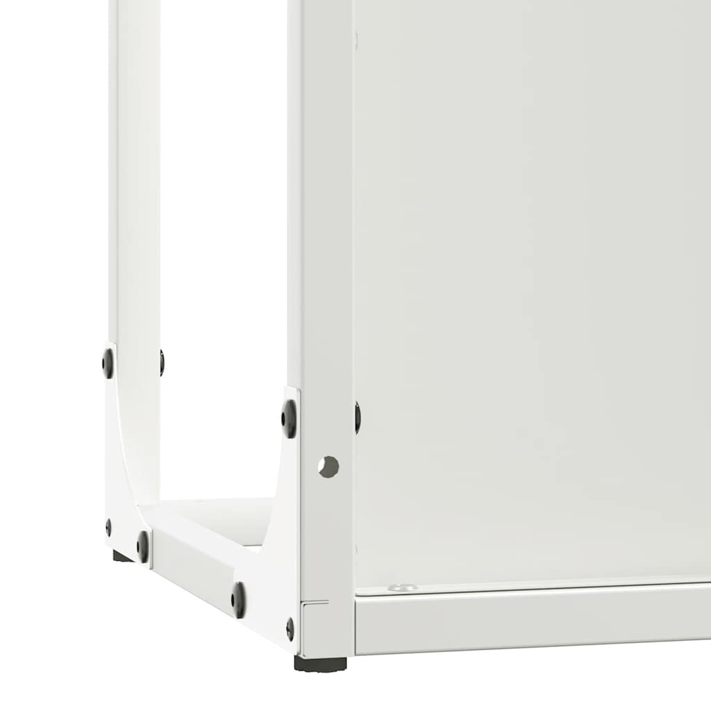 Malkų stovas Baltas 25x25x60 cm Šaltai valcuotas plienas