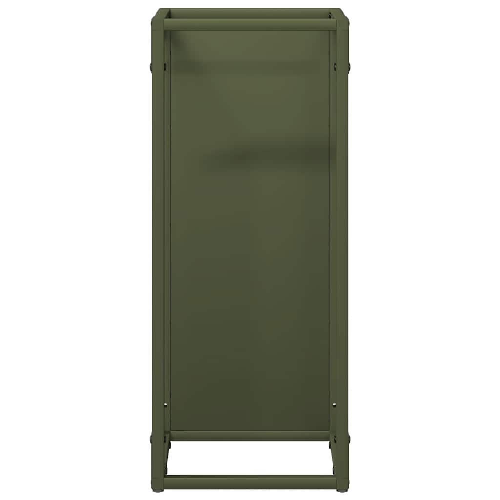 Malkų lentyna Olive Green 25x25x60 cm Šaltai valcuotas plienas