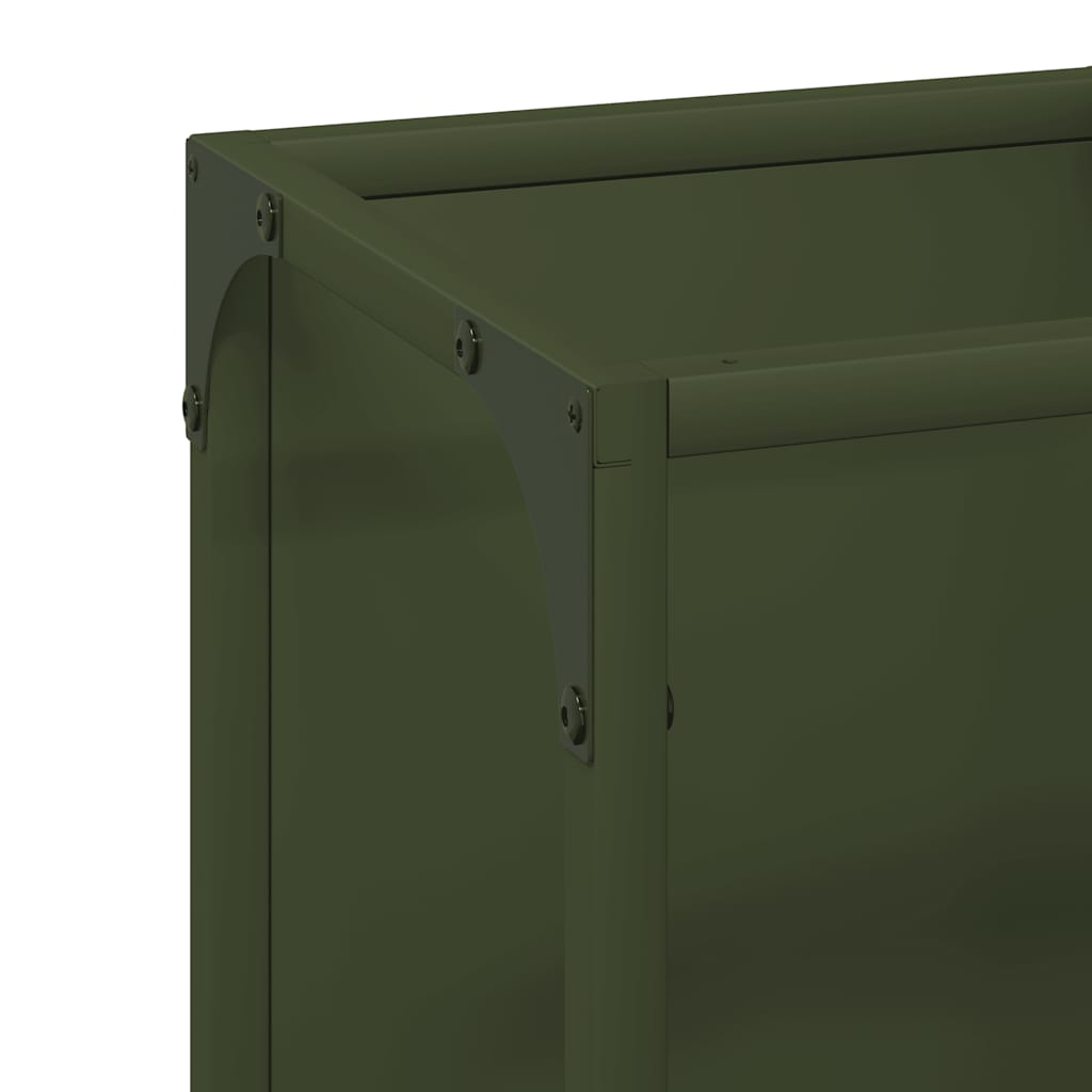 Malkų lentyna Olive Green 25x25x60 cm Šaltai valcuotas plienas