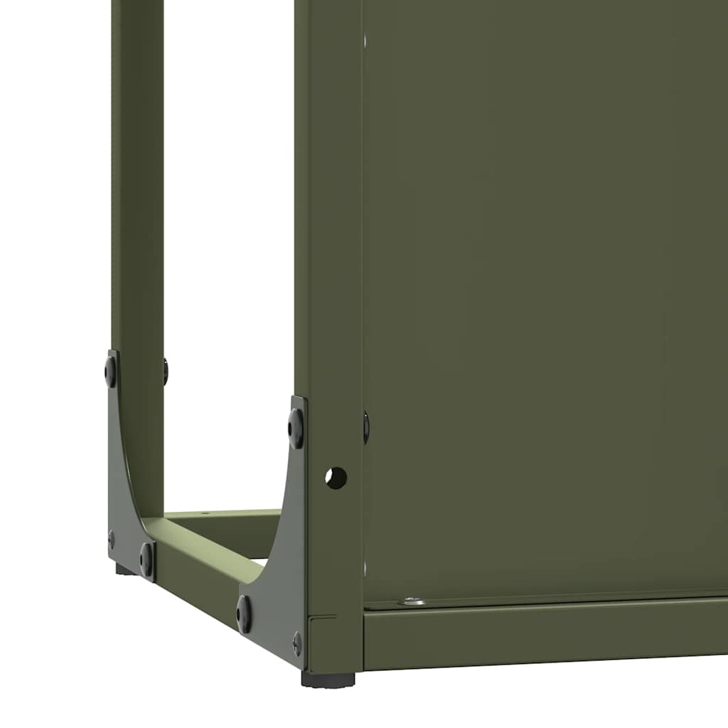 Malkų lentyna Olive Green 25x25x60 cm Šaltai valcuotas plienas